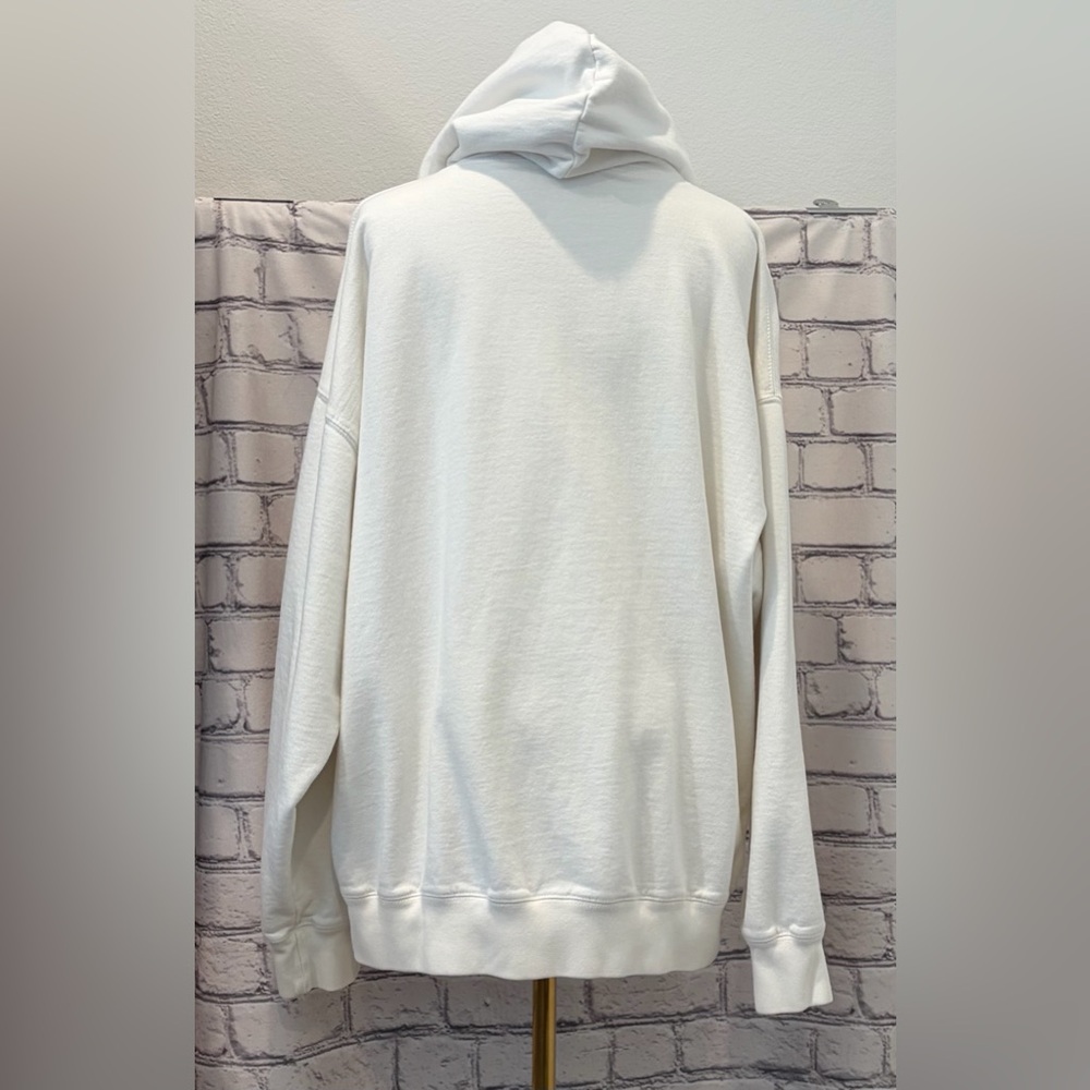 Brandy Melville :XL White Women's Butterfly Embroidered Hoodie - Picture 2 of 10
